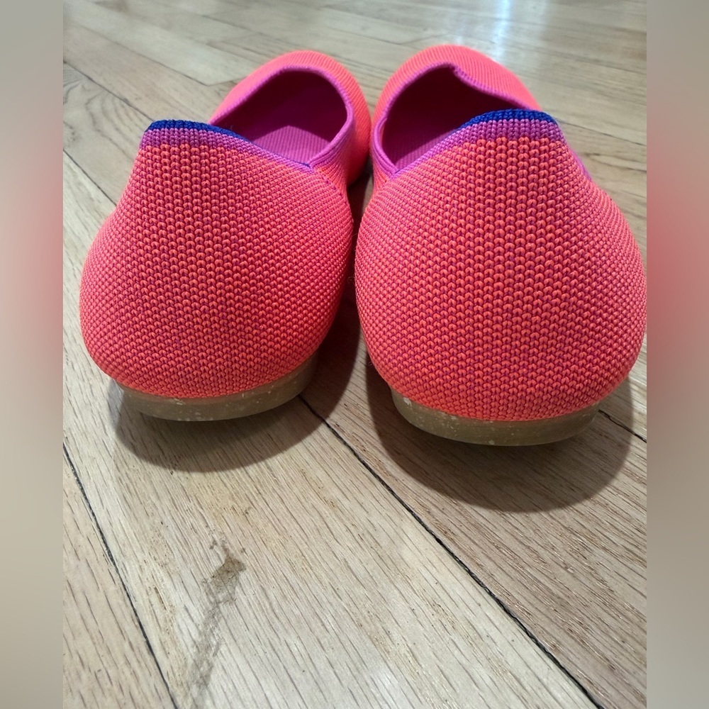Rothy's Pink and Blue Classic Flats Sz 8 - Picture 4 of 5